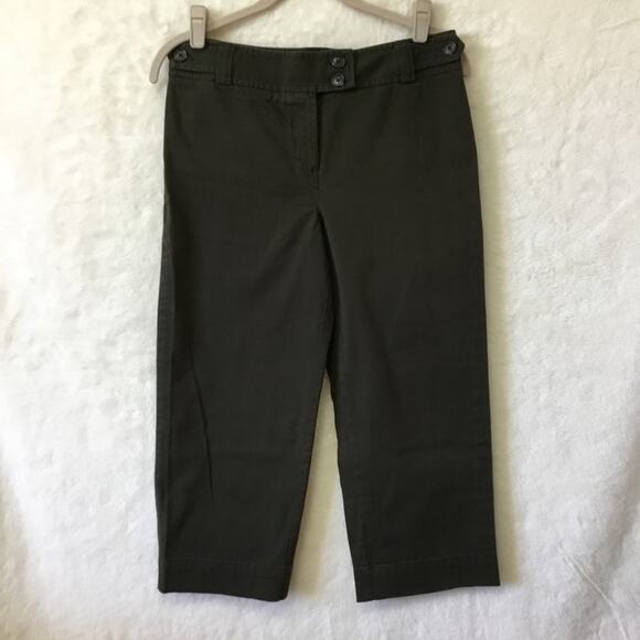 Ann Taylor Dark Brown Cropped Pants - Picture 1 of 10